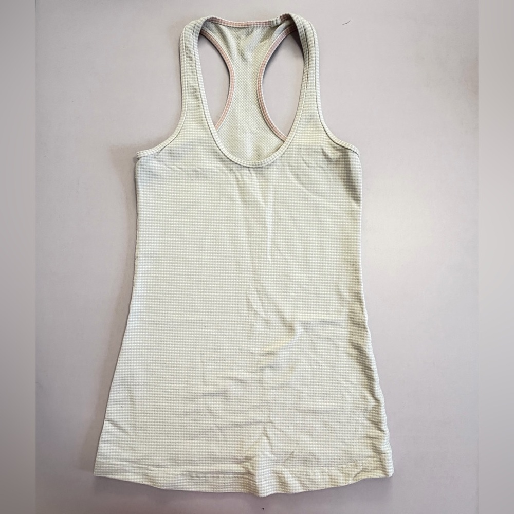 lululemon athletica Racerback Tank with Pink Trim